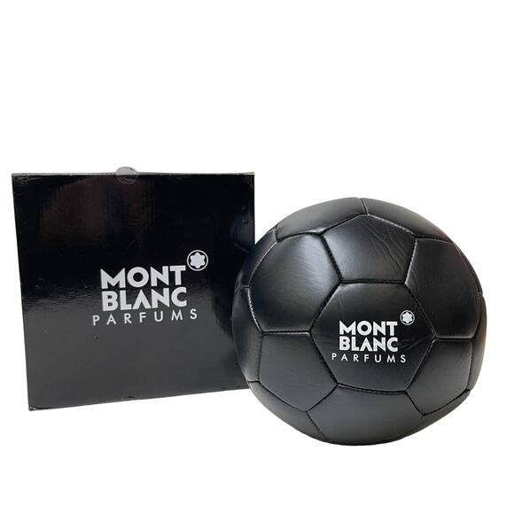 Montblanc Parfums Black Football Soccer Ball Collectible NEW with Original Box - Picture 1 of 10
